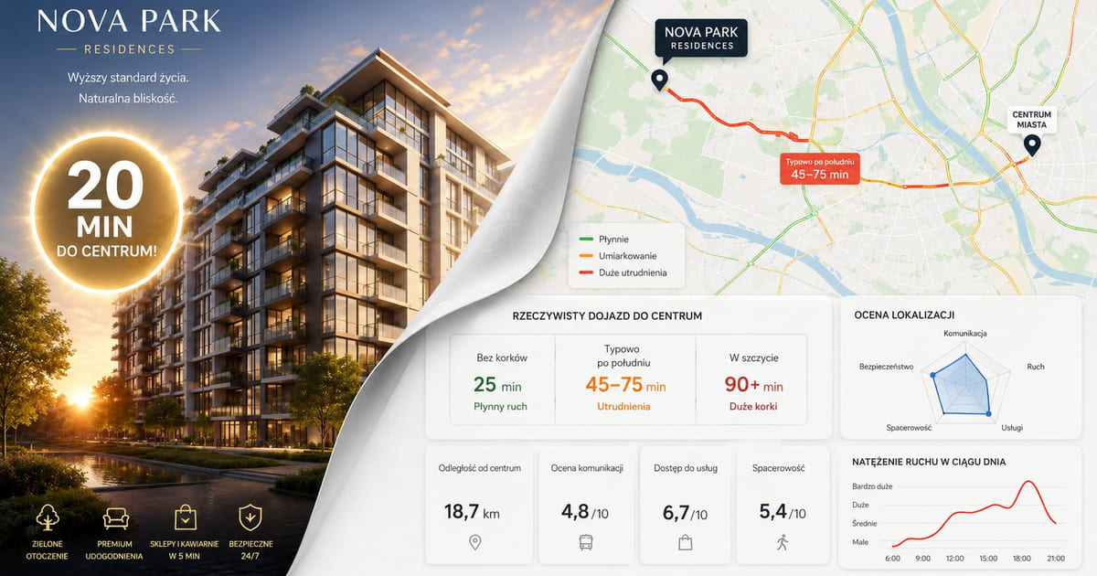 „20 minut do centrum", czyli jak kupić iluzję za kilkaset tysięcy złotych