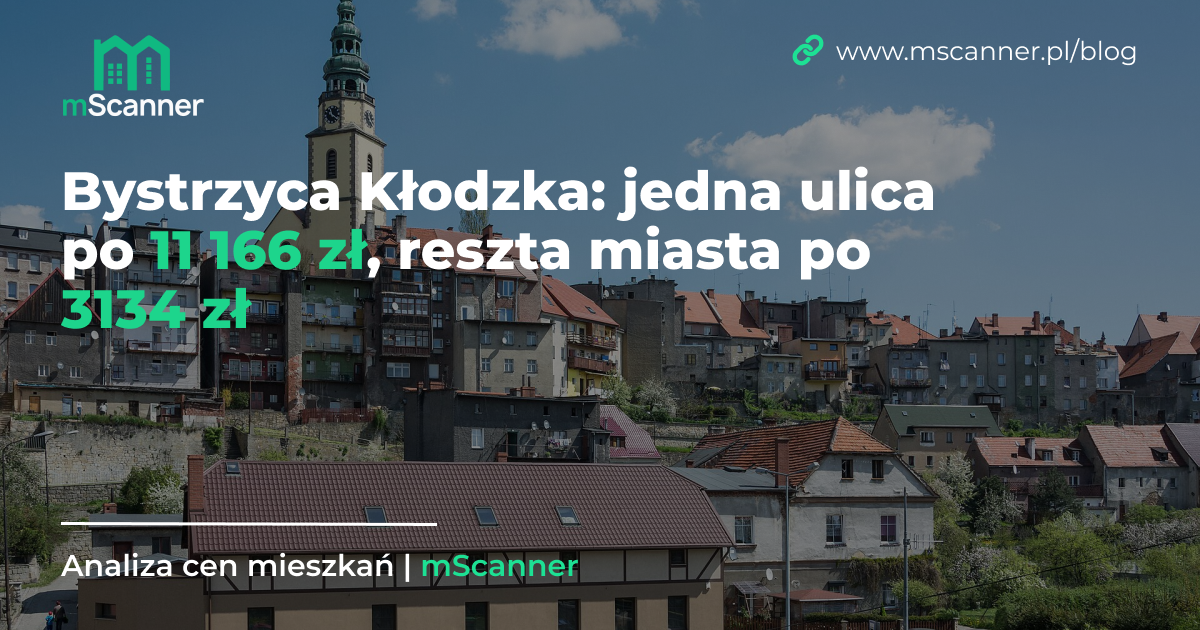 Bystrzyca Kłodzka: jedna ulica po 11 166 zł, reszta miasta po 3134 zł