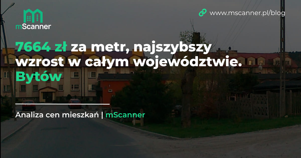 7664 zł za metr, najszybszy wzrost w całym województwie. Bytów