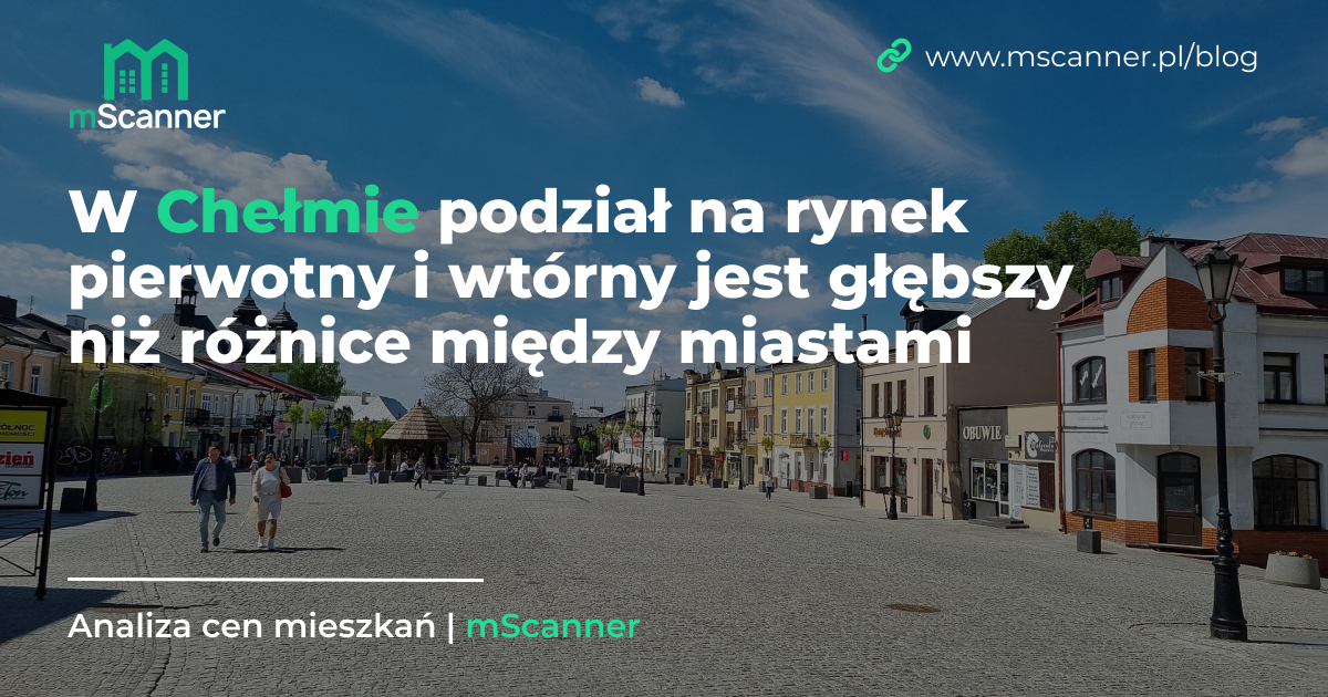 W Chełmie podział na rynek pierwotny i wtórny jest głębszy niż różnice między miastami