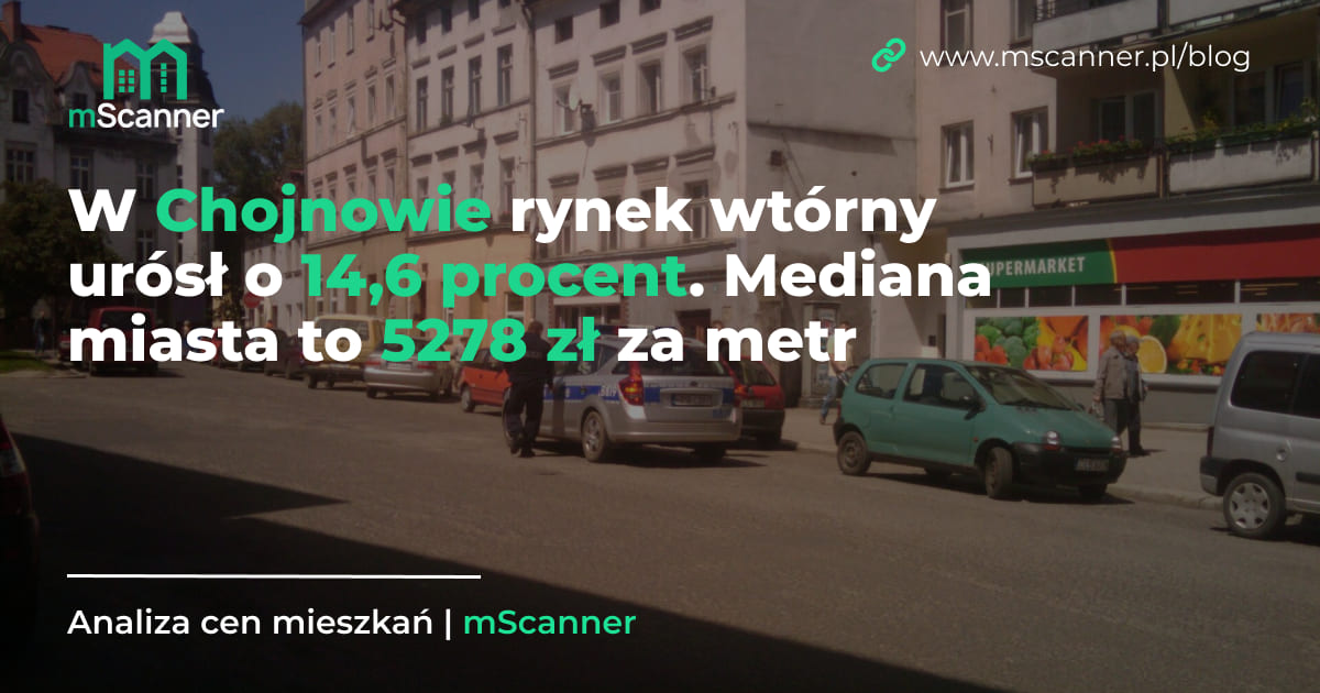 5278 zł za metr w Chojnowie, a rynek wtórny urósł o 14,6 procent