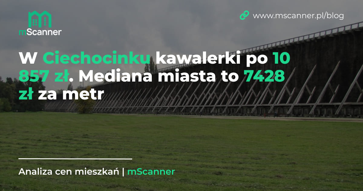 7428 zł za metr w Ciechocinku, a kawalerki po 10 857 zł