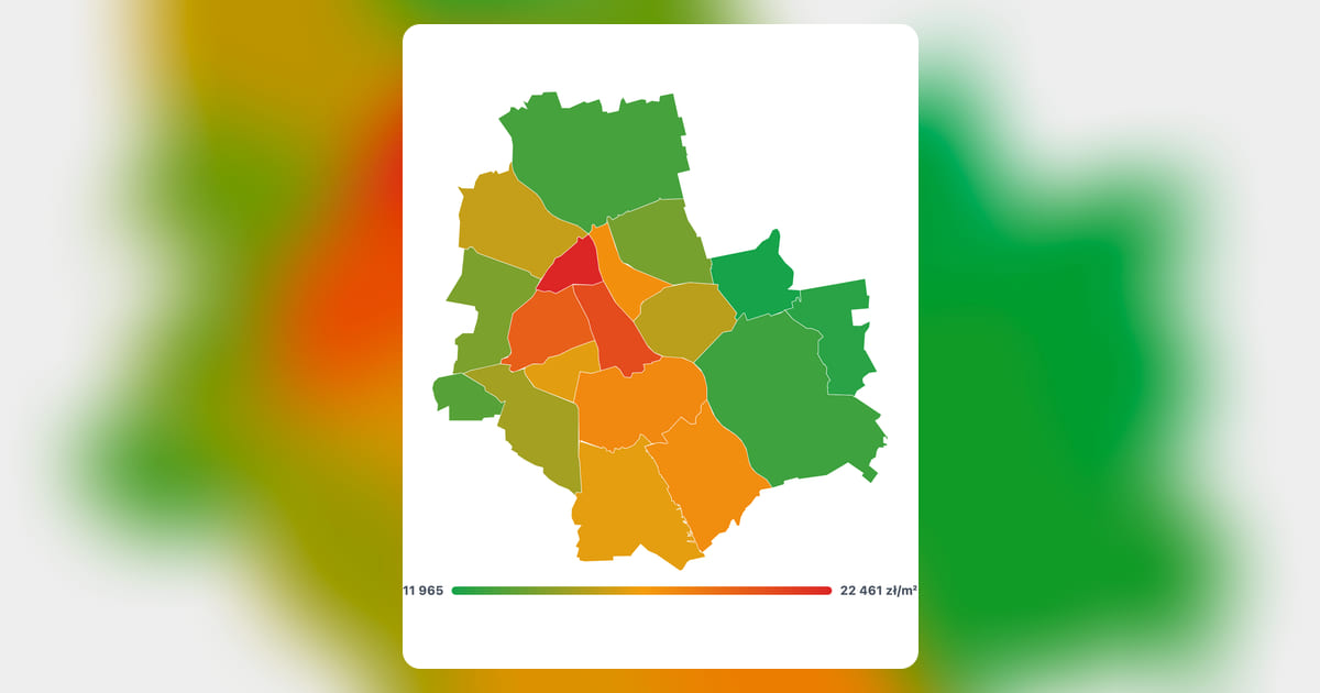 Dzielnice Warszawy: dwukrotna różnica w cenie metra. Policzyliśmy 46 152 akty notarialne