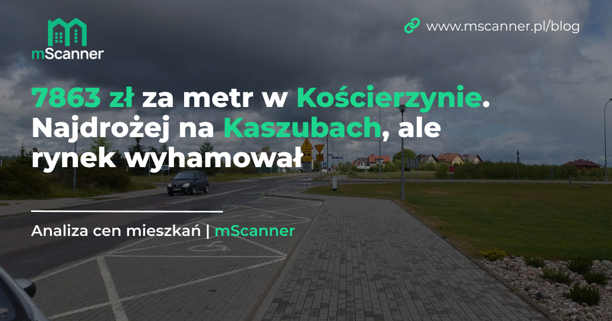 7863 zł za metr w Kościerzynie. Najdrożej na Kaszubach, ale rynek wyhamował