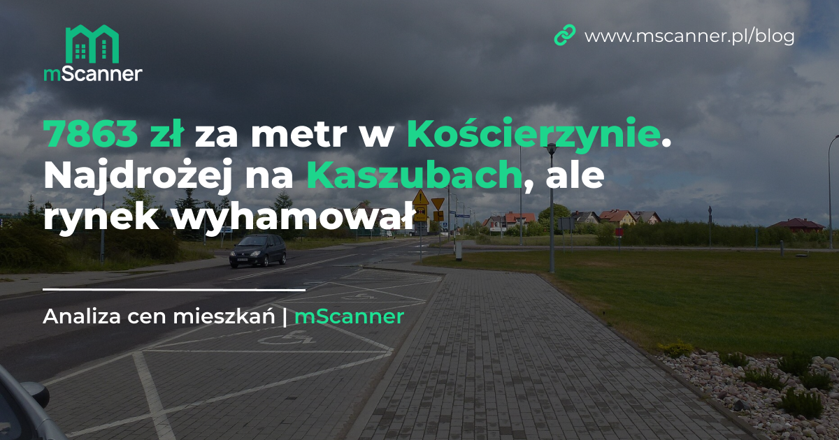 7863 zł za metr w Kościerzynie. Najdrożej na Kaszubach, ale rynek wyhamował