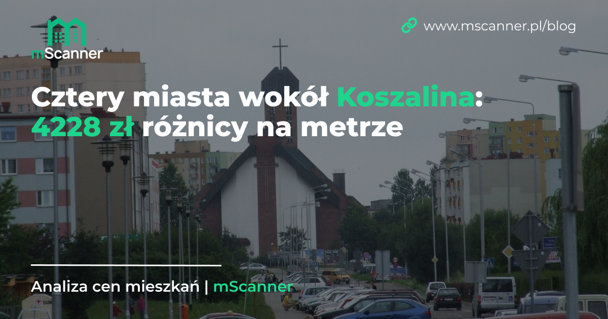 Cztery miasta wokół Koszalina: 4228 zł różnicy na metrze