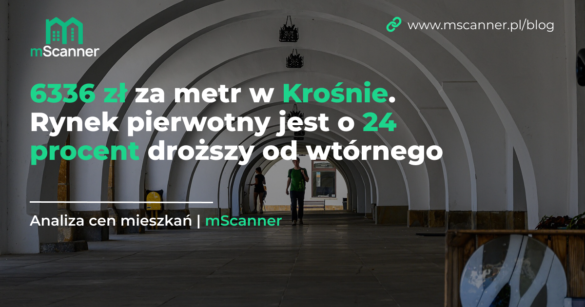 6336 zł za metr w Krośnie. Rynek pierwotny jest o 24 procent droższy od wtórnego