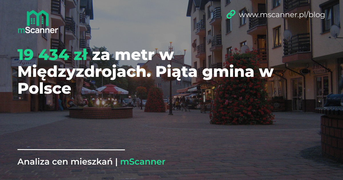 19 434 zł za metr w Międzyzdrojach, piąta gmina w Polsce