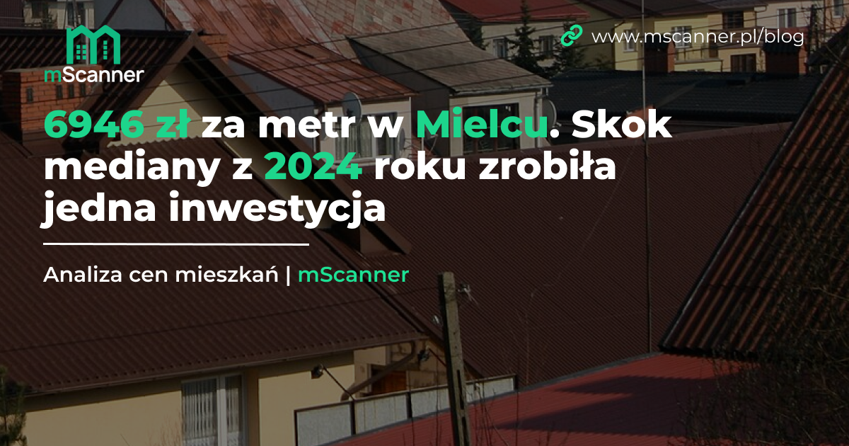 6946 zł za metr w Mielcu. Skok mediany z 2024 roku zrobiła jedna inwestycja
