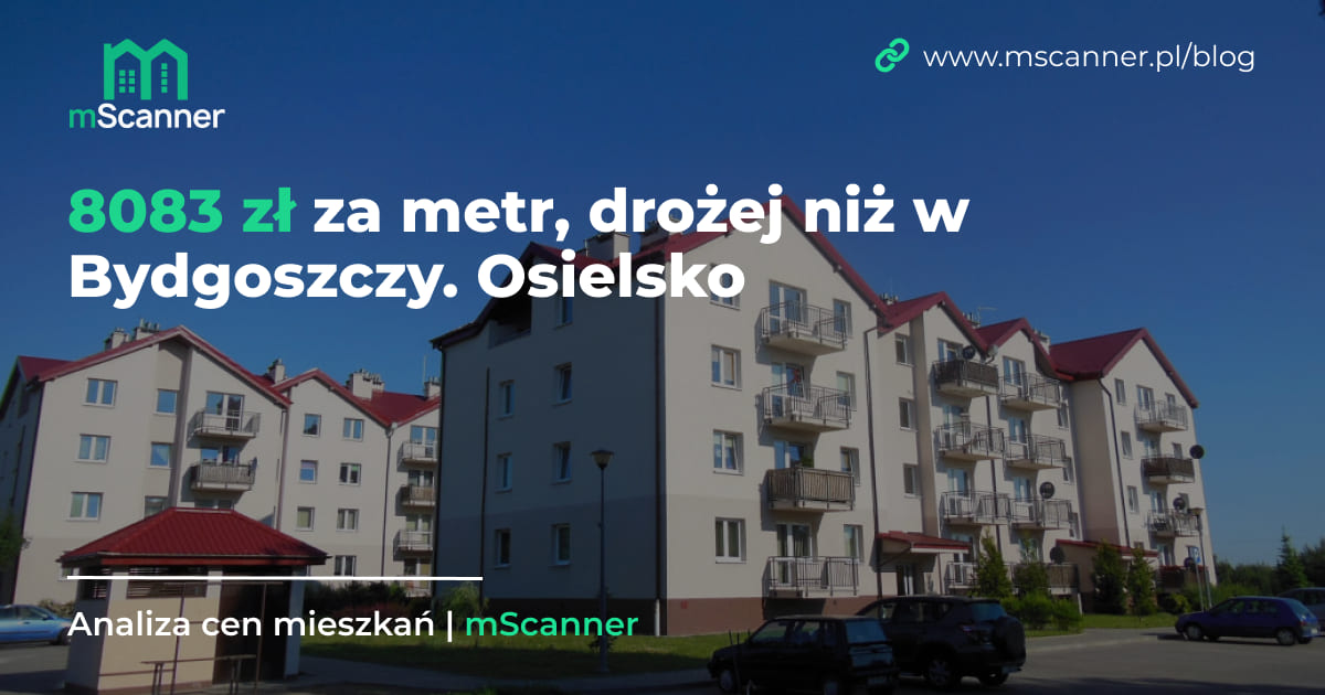 8083 zł za metr w gminie Osielsko, drożej niż w Bydgoszczy
