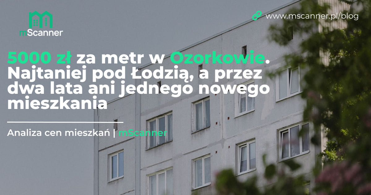 Ceny mieszkań w Ozorkowie: 5000 zł za metr, czyli najtaniej w okolicy Łodzi. Przez dwa lata nie sprzedano tu ani jednego nowego mieszkania