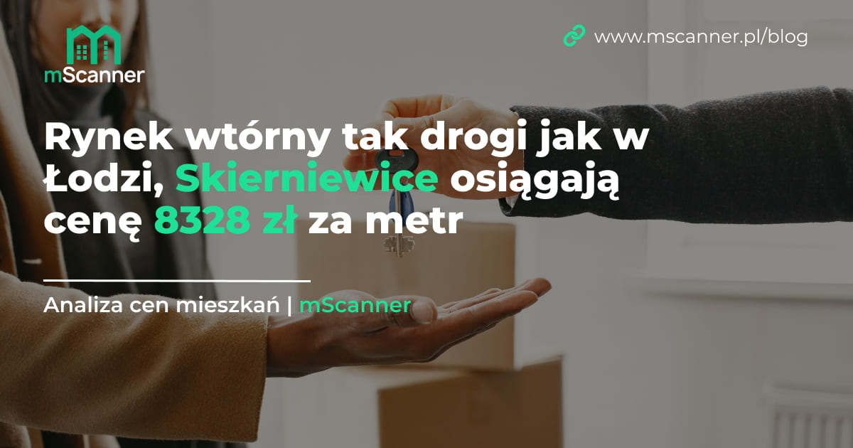 8328 zł za metr w Skierniewicach, a rynek wtórny tak drogi jak w Łodzi