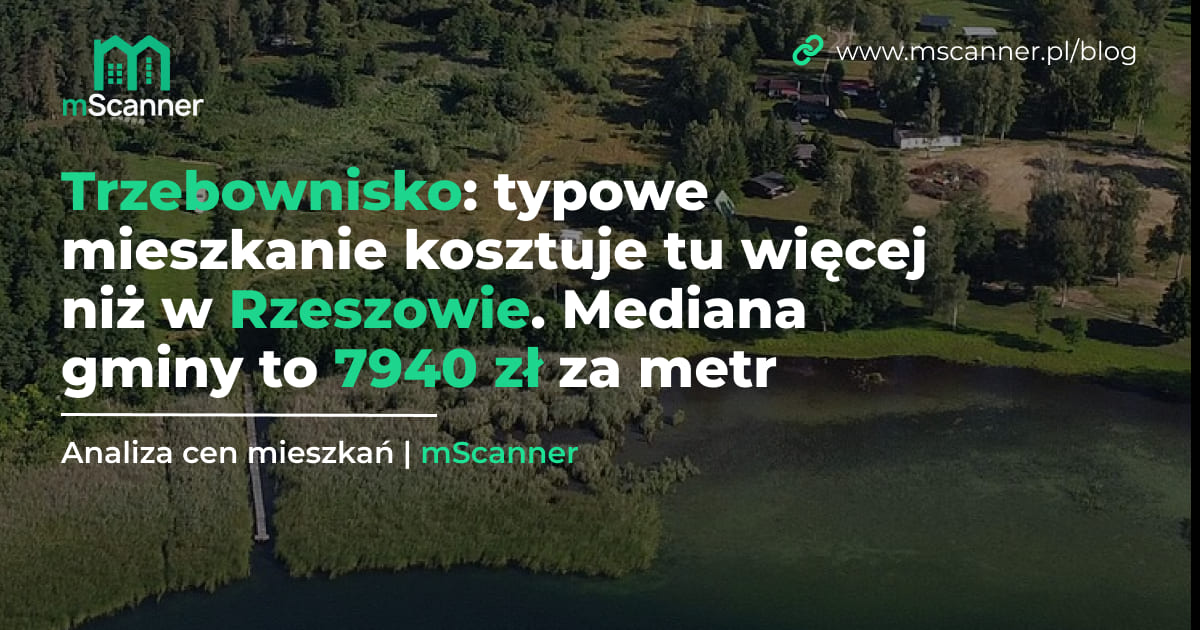 Trzebownisko: typowe mieszkanie kosztuje tu więcej niż w Rzeszowie. Mediana gminy to 7940 zł za metr