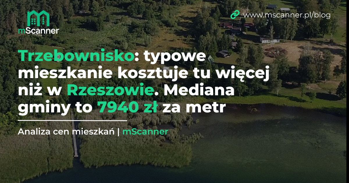 Trzebownisko: typowe mieszkanie kosztuje tu więcej niż w Rzeszowie. Mediana gminy to 7940 zł za metr