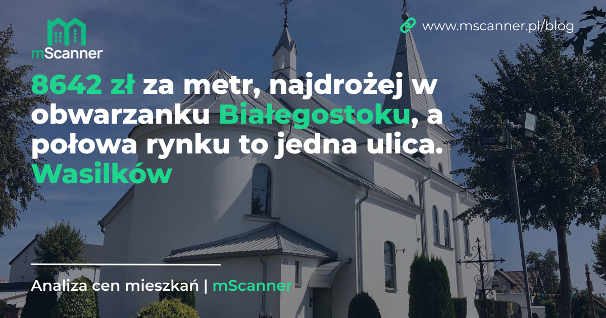 8642 zł za metr w Wasilkowie, najdrożej w obwarzanku Białegostoku, a połowa rynku to jedna ulica