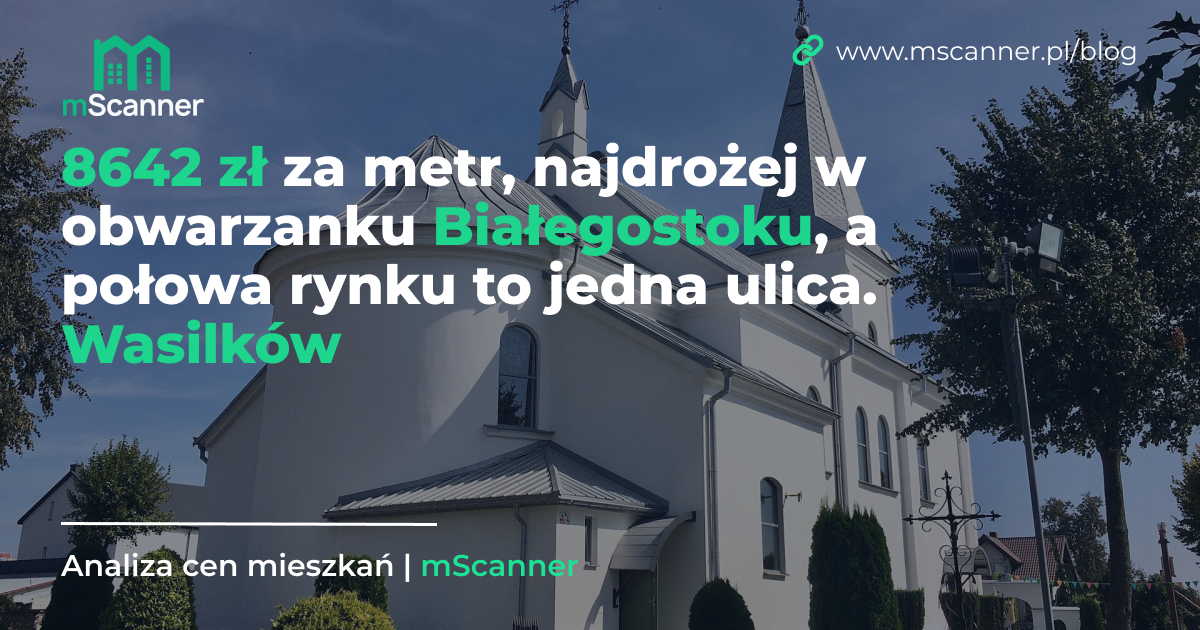 8642 zł za metr w Wasilkowie, najdrożej w obwarzanku Białegostoku, a połowa rynku to jedna ulica