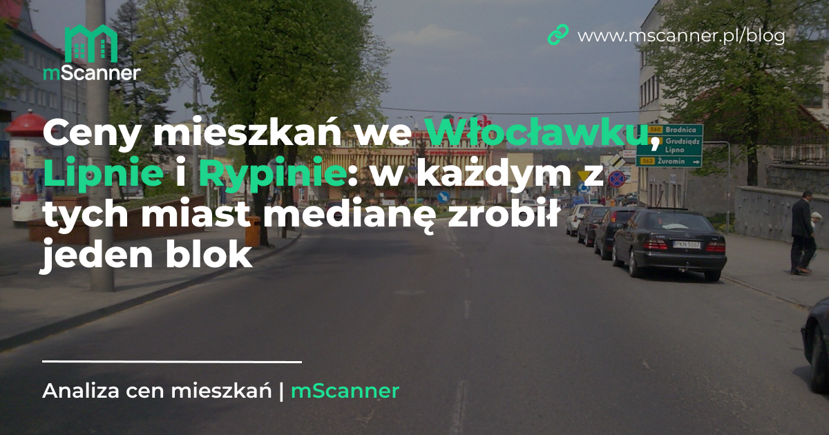 Ceny mieszkań we Włocławku, Lipnie i Rypinie: w każdym z tych miast medianę zrobił jeden blok